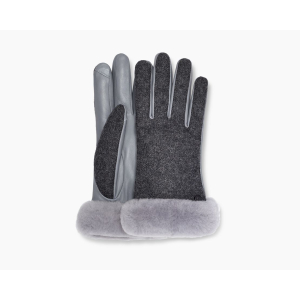 Ugg - W's FABRIC LEATHER SHORTY GLOVE