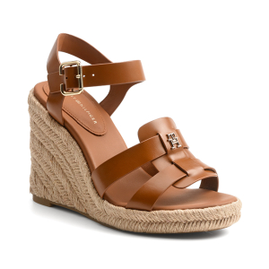 Tommy hilfiger - ESPADRILLE HIGH WEDGE LEATHER