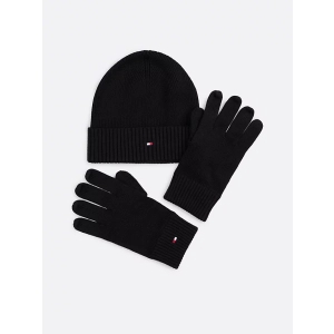 Tommy hilfiger - FLAG PIMA COTTON BEANIE & GLOVES