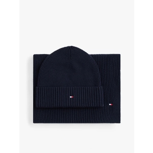 Tommy hilfiger - M's TH FLAG BEANIE & SCARF GP