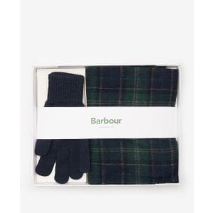 Barbour - M's TARTAN SCARF & GLOVE GIFT SET