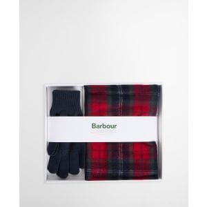 Barbour - M's TARTAN SCARF & GLOVE GIFT SET