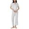 'Notched-Collar Cropped Pajama Set' für Damen