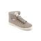 Basket Montante En Cuir Velours