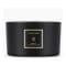 Bougie 3 mèches 'Obsidian' - 400 g