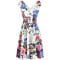 Robe mini 'Floral-Print' pour Femmes