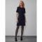 'Short Sleeve Tweed Boucle' Mini Kleid für Damen
