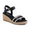 WEBBING WEDGE SANDAL