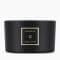 Bougie 3 mèches 'Obsidian' - 400 g