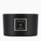Bougie 3 mèches 'Obsidian' - 400 g