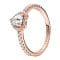 'Sparkling Elevated Heart' Ring für Damen
