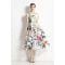 'Vintage Floral High-Waisted Spaghetti Strap' Kleid für Damen