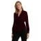 'Pleated Velvet Surplice Blouse' pour Femmes