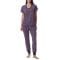 'Printed Short-Sleeve Tee & Jogger Set' für Damen