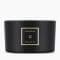 Bougie 3 mèches 'Obsidian' - 400 g