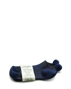 Benjie x Collegien short sock with tassels Night blue